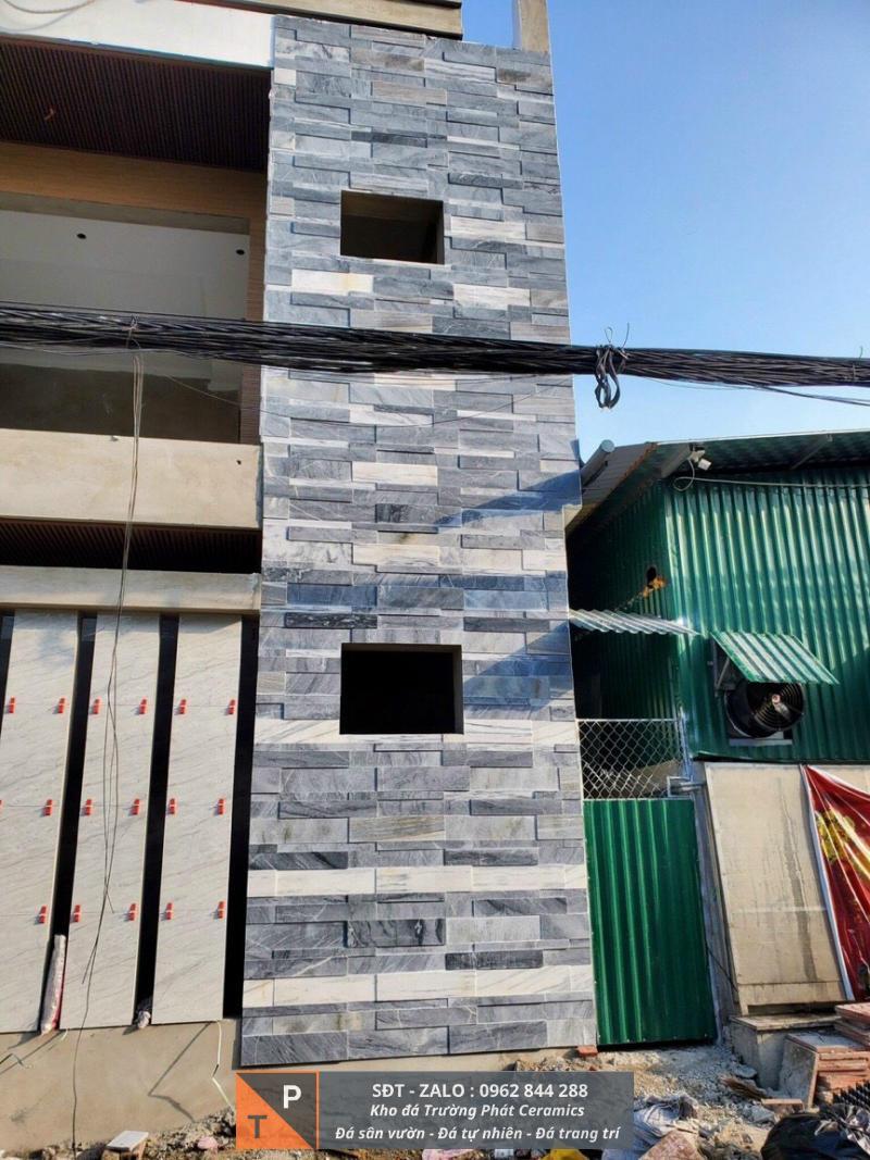 thi công ốp đá