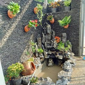 Đá thác nước ốp tiểu cảnh